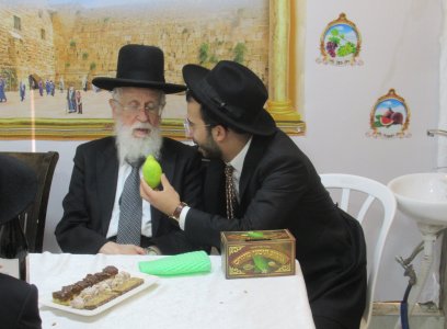 בדיון הלכתי עם נכדו על אתרוג.JPG